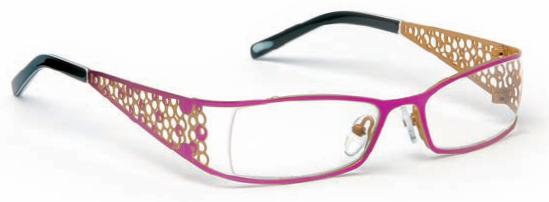 J.F. Rey FLO Eyeglasses, 8550 Fushia/Gold