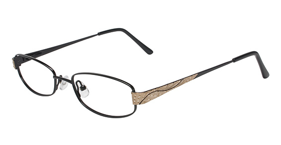 Port Royale Skylar Eyeglasses, C-3 Onyx/Gold