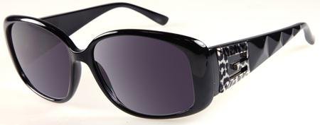 Guess GU-7141 (GU 7141) Sunglasses, C38 (BLK-35) - Black / Gradient Smoke Lens