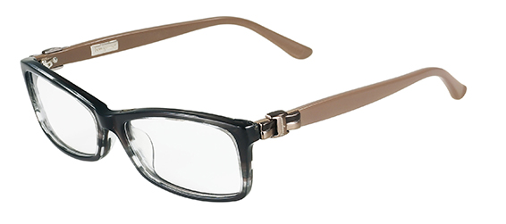 Ferragamo SF2615 Eyeglasses, 003 STRIPED GREY