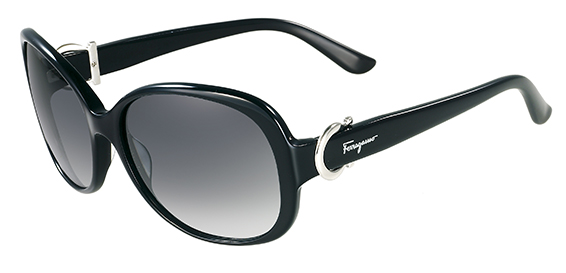 Ferragamo SF613S Sunglasses, 001 BLACK
