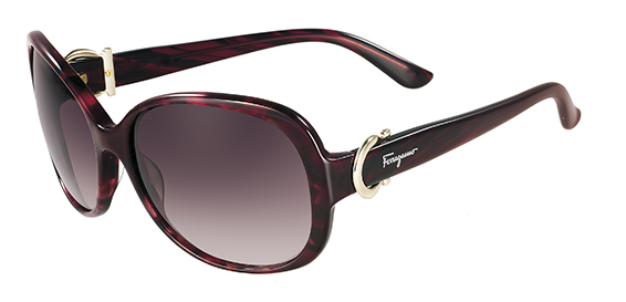Ferragamo SF613S Sunglasses, 609 RED HAVANA