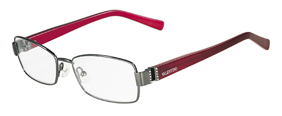 Valentino V2105R Eyeglasses, 060 DARK GUNMETAL