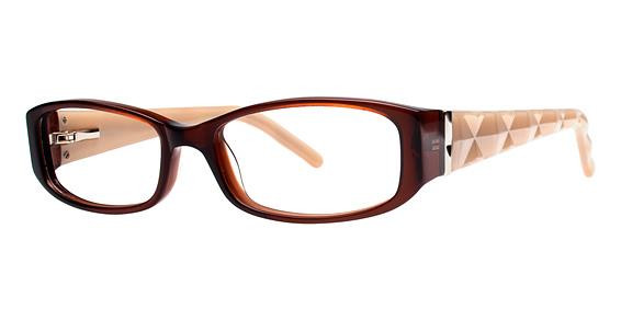 Elan 9424 Eyeglasses, Brown Quilt