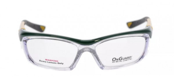 Hilco OnGuard OG220S WITH DUST DAM Safety Eyewear, Green/Yellow