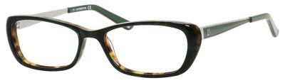 Liz Claiborne Liz Claiborne 600 Eyeglasses, 0EF4(00) Emerld / Vntg Tortoise