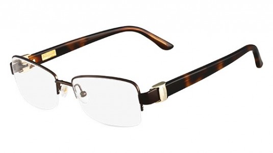 Ferragamo SF2112 Eyeglasses, (210) SHINY BROWN