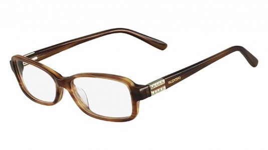 Valentino V2623 Eyeglasses, (236) STRIPED BROWN