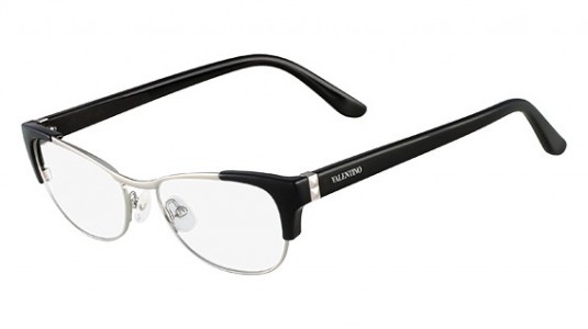 Valentino V2115 Eyeglasses, 010 BLACK/GUNMETAL