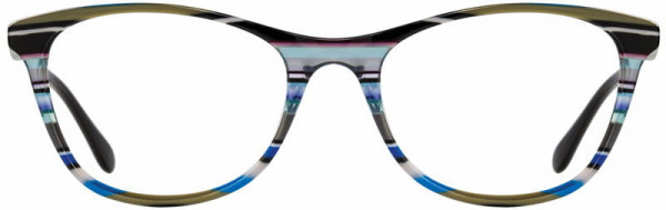 Scott Harris SH-542 Eyeglasses, 3 - Blue Multi