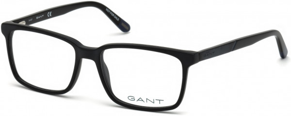 Gant GA3165 Eyeglasses, 002 - Matte Black / Matte Black