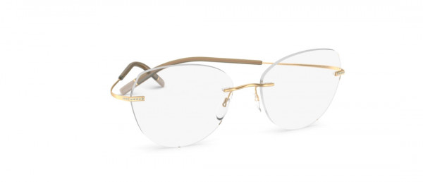 Silhouette TMA The Icon Gold Edition IH Eyeglasses, 7520 Gold / Crystal