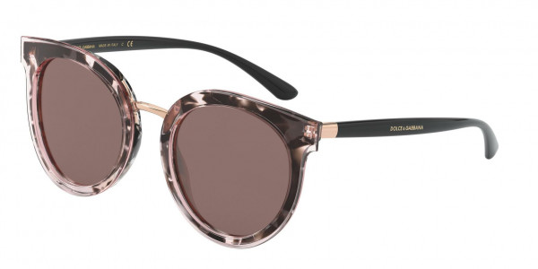Dolce & Gabbana DG4371F Sunglasses, 323608 TOPTRPINK/MADREPERLAPINK (HAVANA)