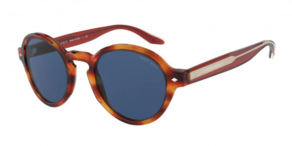 Giorgio Armani AR8130F Sunglasses, 580980 STRIPED BROWN (HONEY)