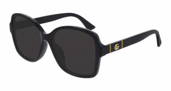Gucci GG0765SA Sunglasses, 002 - BLACK with GREY lenses