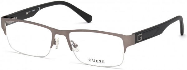 Guess GU50017 Eyeglasses, 009 - Matte Gunmetal