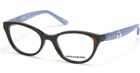 Skechers SE1651 Eyeglasses, 052 - Dark Havana