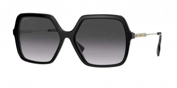 Burberry BE4324 ISABELLA Sunglasses, 30018G ISABELLA BLACK GREY GRADIENT (BLACK)