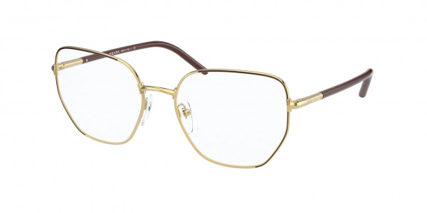 Prada PR 60WV Eyeglasses, 07M1O1 MUST/GOLD (GOLD)