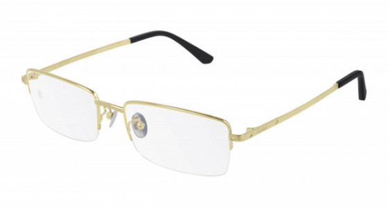 Cartier CT0255O Eyeglasses, 004 - GOLD with TRANSPARENT lenses