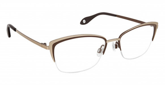 Fysh UK F-3635 Eyeglasses, (S211) GOLD BROWN