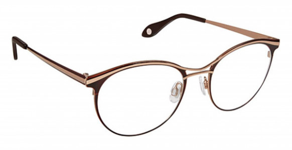 Fysh UK F-3630 Eyeglasses, (S202) BROWN ROSE GOLD