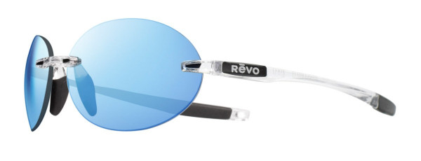 Revo DESCEND O Sunglasses, Crystal (Lens: Blue Water)