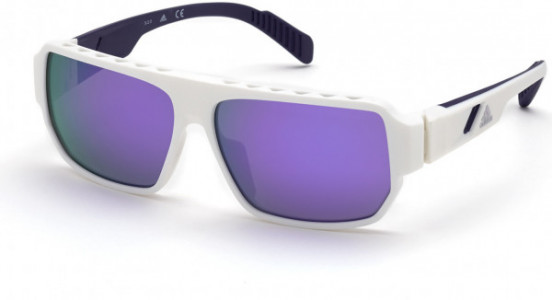 adidas SP0038 Sunglasses, 21Z - White / Gradient Or Mirror Violet