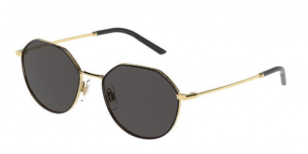 Dolce & Gabbana DG2271 Sunglasses, 131187 GOLD/MATTE BLACK (BLACK)
