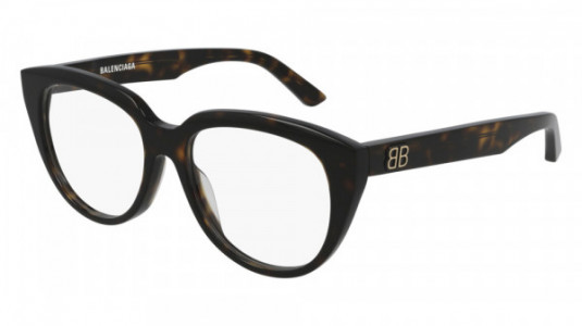 Balenciaga BB0131O Eyeglasses, 005 - HAVANA with TRANSPARENT lenses