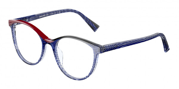 Alain Mikli A03131 MARZELLA Eyeglasses, 003 CRYSTAL BLUE / RED /BLACK (BLUE)