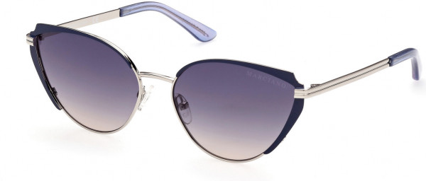 GUESS by Marciano GM0817 Sunglasses, 10W - Shiny Light Nickeltin / Gradient Blue