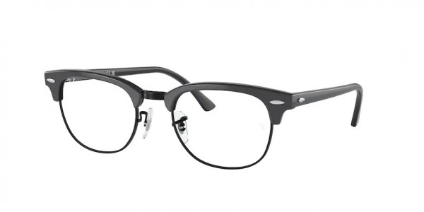 Ray-Ban Optical RX5154 CLUBMASTER Eyeglasses, 8232 CLUBMASTER GREY ON BLACK (GREY)