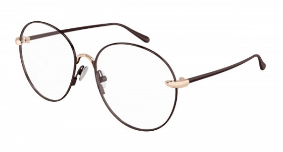 Pomellato PM0109O Eyeglasses, 001 - BROWN with TRANSPARENT lenses