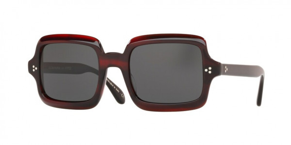 Oliver Peoples OV5403SU AVRI Sunglasses, 167587 BORDEAUX BARK (RED)