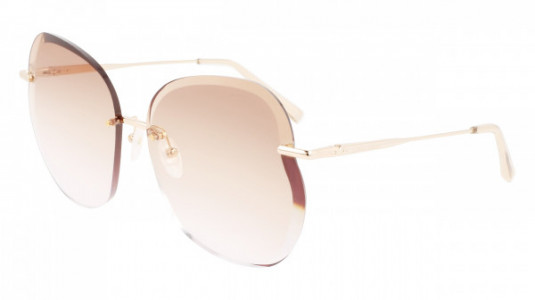 Longchamp LO160S Sunglasses, (707) GOLD/GRADIENT BRICK