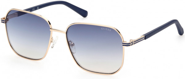 Guess GU00051 Sunglasses, 32W - Gold / Gradient Blue