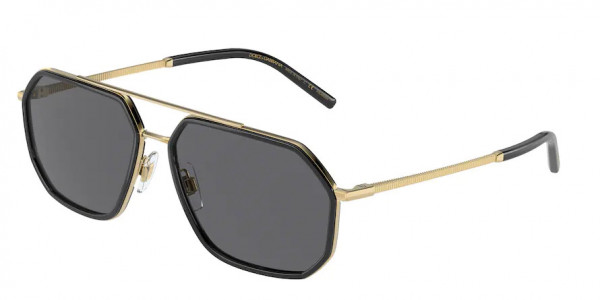 Dolce & Gabbana DG2285 Sunglasses, 02/81 GOLD/BLACK (BLACK)