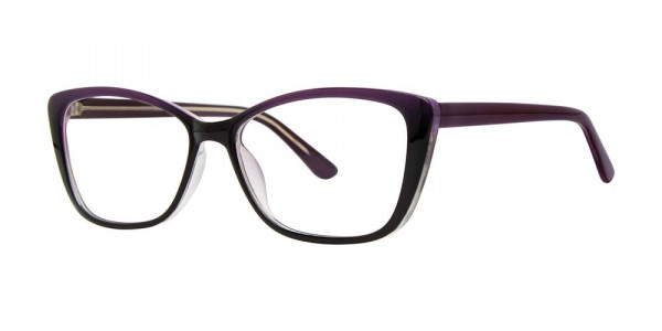 Modern Optical PREVAIL Eyeglasses, PURPLE/BLACK