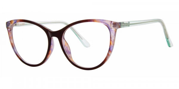 Modern Optical RATIONAL Eyeglasses, BROWN/PURPLE/MINT