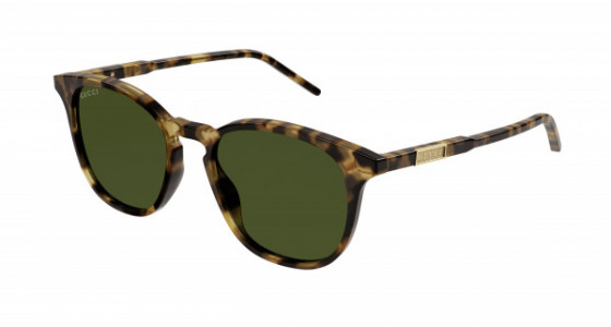 Gucci GG1157S Sunglasses, 003 - HAVANA with GREEN lenses