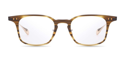 DITA BUCKEYE (+) Eyeglasses, TIMBER BROWN - WHITE GOLD
