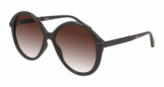 Chloé CH0002S Sunglasses, 001 - BROWN with ORANGE lenses