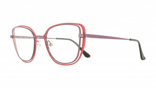 Vanni High Line V4405 Eyeglasses, shiny burgundy/ matt blue