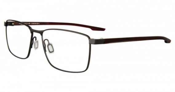 Porsche Design P8733 Eyeglasses, BLACK/ RED (A) (A)