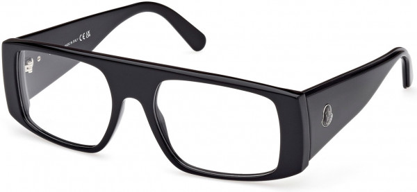 Moncler ML5186 Eyeglasses, 001 - Shiny Black
