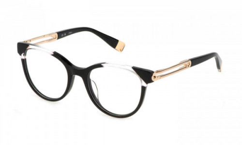 Furla VFU672 Eyeglasses, SHINY BLACK (0700)