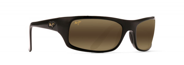 Maui Jim PEAHI Sunglasses, Gloss Black. HCL® Bronze