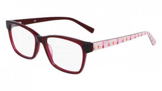 Marchon M-5023 Eyeglasses, (630) CRYSTAL RED/PINK MOSIAC