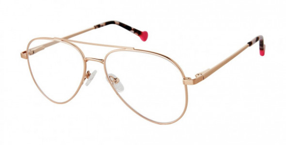 Colors In Optics CJ121 CHASE Eyeglasses, GLD GOLD/TORTOISE